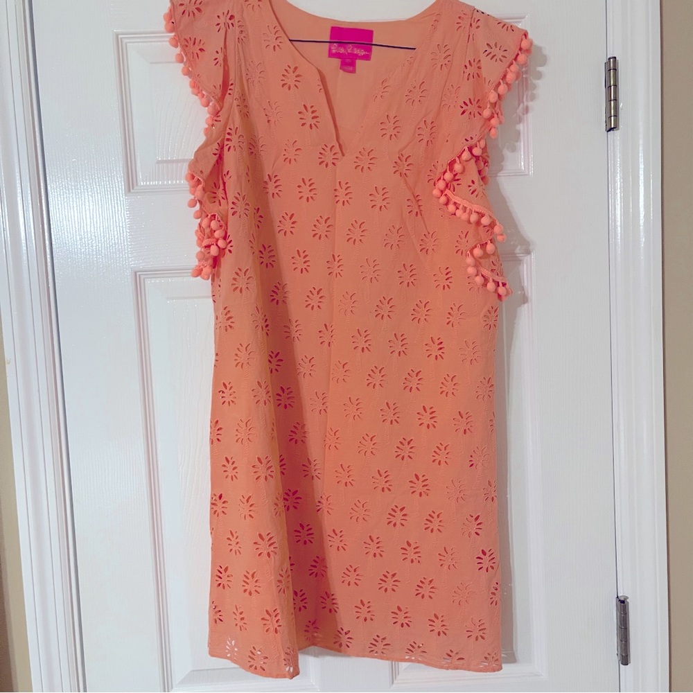 Lilly Pulitzer Orange Palm Tree Dress